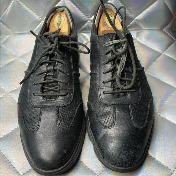 Clark’s Denner Race Men’s Black Leather Shoes size 8 - Picture 1 of 13